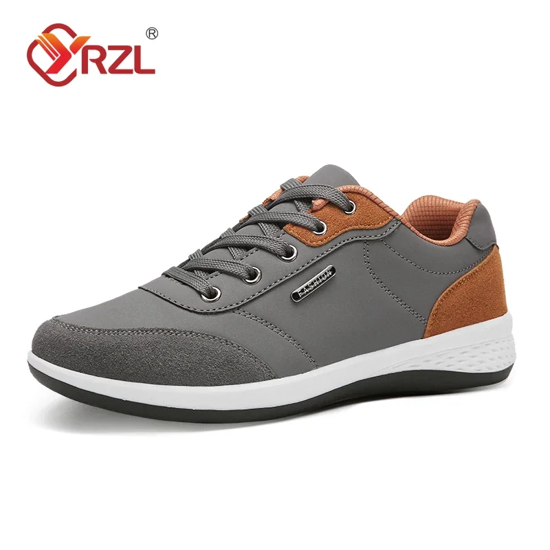 YRZL hommes chaussures printemps automne imperméable marche baskets loisirs mâle en cuir chaussures de sport chaussures antidérapantes Tennis pour hommes – Image 10