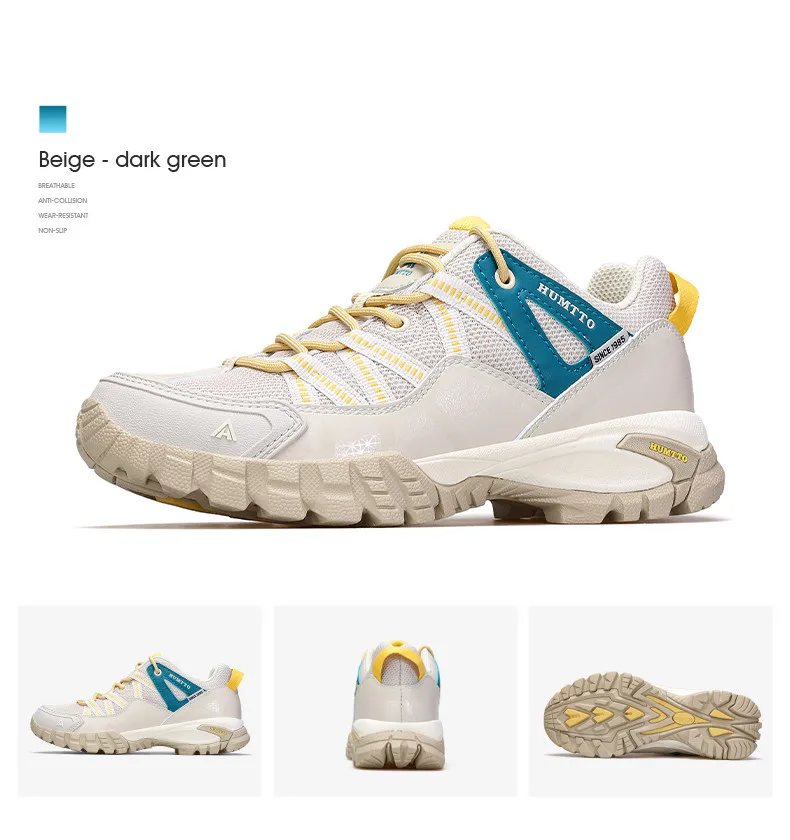 HUMTTO-Chaussures de randonnée résistantes à l'usure pour femmes, baskets de sport en plein air, à lacets, escalade, trekking, 110609B – Image 20