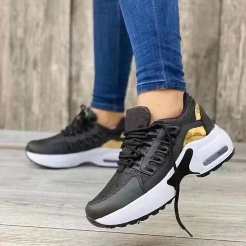 Tenis femmes baskets plate-forme chaussures décontractées pour femmes 2025 nouveau confort maille anti-dérapant chaussures De course grande taille Zapatillas De Mujer – Image 3