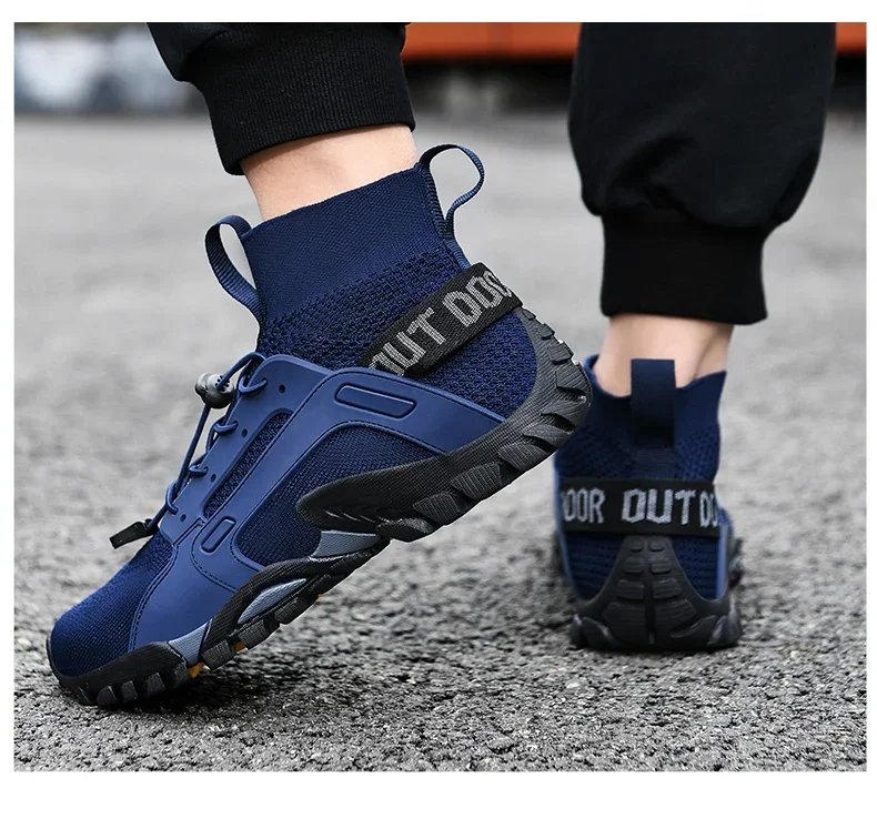 Bottes montantes en maille respirante pour hommes et femmes, chaussures de randonnée confortables, chaussures d'alpinisme, séchage rapide, extérieur, loisirs, voyage, rencontre – Image 19