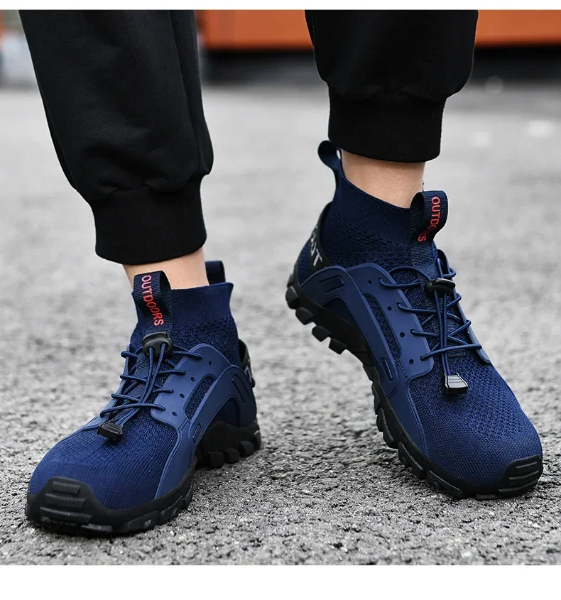 Bottes montantes en maille respirante pour hommes et femmes, chaussures de randonnée confortables, chaussures d'alpinisme, séchage rapide, extérieur, loisirs, voyage, rencontre – Image 20