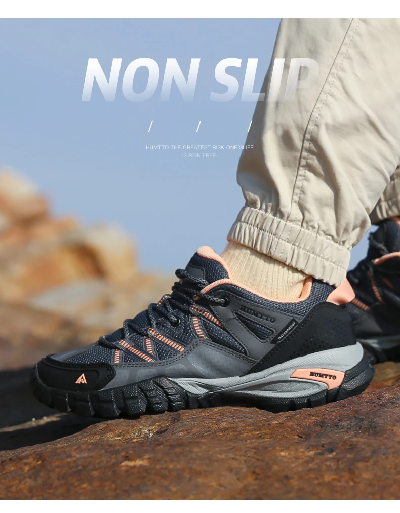 HUMTTO-Chaussures de randonnée résistantes à l'usure pour femmes, baskets de sport en plein air, à lacets, escalade, trekking, 110609B – Image 15